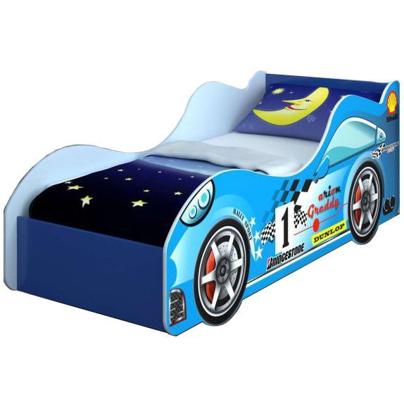 Фото Детская кровать Машинка с матрасом