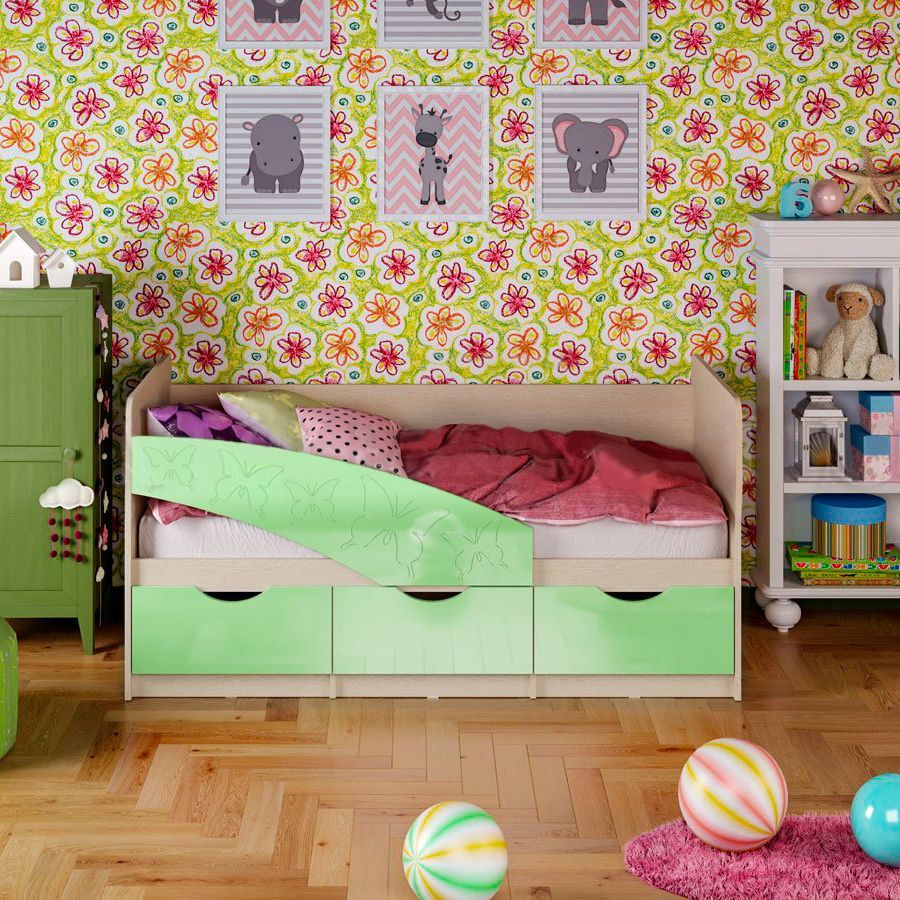 Фото Детская кровать Бабочки МиФ